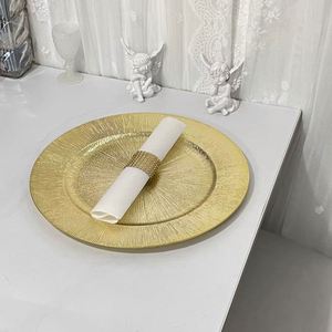 Elegant Plastic Charger <b>Plates</b> & <b>Disposable</b> Dinner <b>Plates</b> for Weddings & Parties - Durable Decorative Dishes - Product Image 3