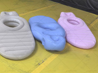 Matelas Lit de Maternité Gonflable Bleu ou Rose pour Femmes Enceintes, Oreiller de Grossesse Gonflable pour un Sommeil Sûr et Confortable