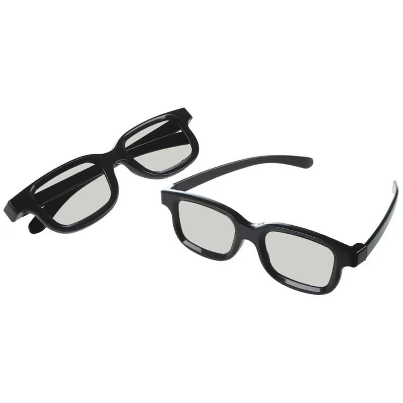 Gafas polarizadas especiales 3D, lentes de vídeo estéreo sin flash, novedad, buen precio, 2 unidades