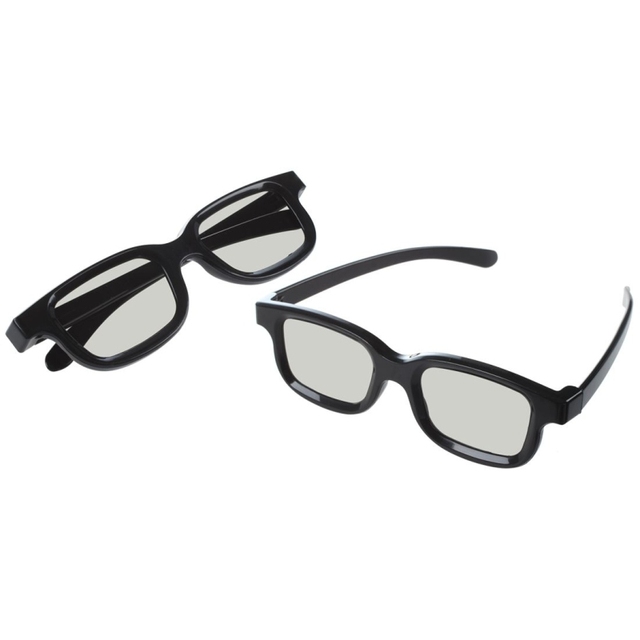 New Arrivals Good Price 3D Glasses 2 PCS Special Polarized Glasses Non-flash Stereo 3d Video Glasses