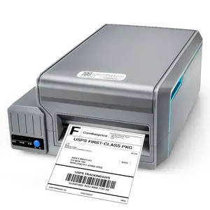 Motor Drive Thermal Printer Label Pengiriman USB Printer Kode Batang 30-114Mm Pencetak Kertas Label Kilat