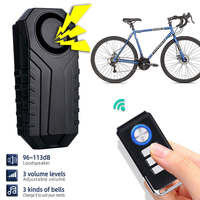 SMARSECUR Fabrik-Direktvertrieb Drahtloser Vibrationssensor Sicherheitsalarm für Fahrrad/Motorrad/Roller mit AAA-Batterie 113dB