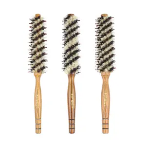 Toptan yüksek kalite özel Logo yumuşak naylon fırça Salon ve ev için tasarımcı saç tarak stok kıvırcık saç tarak