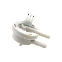 Mini sensor de flujo de líquido de efecto Hall, salida de pulso DC 3-24V, alta precisión, 0-1.2LPM, medidor de flujo de turbina para calentador de agua y cafetera