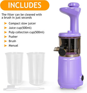 Extracteur de jus lent à froid portable mini pour fruits, citrons et agrumes – Vente en gros - Product Image 4