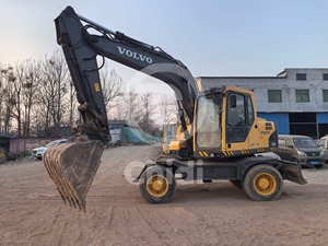 Excavadora de Ruedas Usada VOLVO EW145B, Excavadora de Orugas de 15 Toneladas, de Alta Eficiencia, Excavadoras de Segunda Mano en Venta - Product Image 4