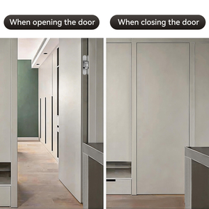 GE45 Industrielle 3D Verstellbare Unsichtbare 180 Grad Öffnende Zinklegierung Versteckte Scharniere für Innentüren 40KG Tragfähigkeit - Product Image 5