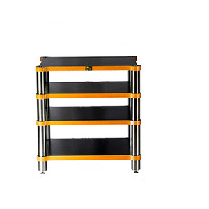 DY-08 amplificateur de puissance de haut-parleur <span class=keywords><strong>HiFi</strong></span> étagère de support de haut-parleur équipement d'amplificateur amortisseur projecteur étagère en bois massif - Product Image 1