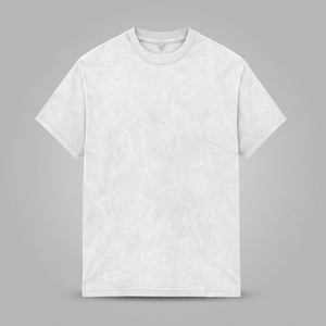 Men's <b>White</b> Short Sleeve O-Neck 100% Cotton T-Shirt Oversized Fit Solid Color Casual Breathable Jersey Knit <b>Plain</b> Design - Product Image 1