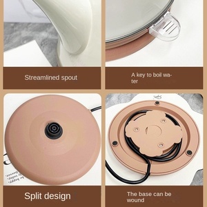 Bouilloire électrique sans fil en acier inoxydable colorée de 1,2 L avec arrêt automatique, 1200 W, commande numérique pour usage domestique et professionnel - Product Image 3