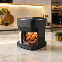 KA10005 Four à Friture Électrique Grande Capacité 5.1-6.0L en Acier Inoxydable, Grill, Déshydrateur, Protection Contre la Surchauffe, Économie d'Énergie, pour VR