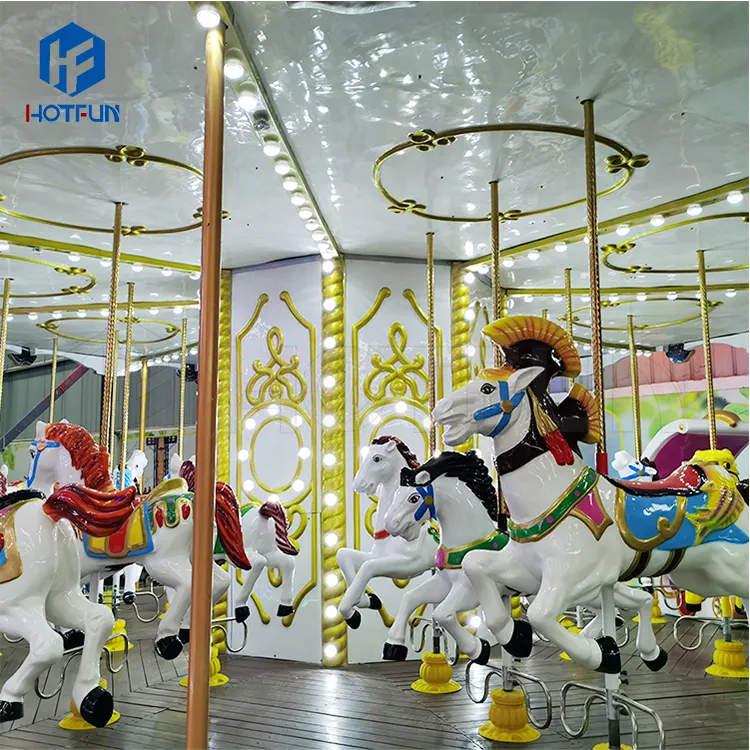 Hotsale Amusement Park Rides Horse Carousel Merry Go Round 24 Seats Carousel Ride For Sale