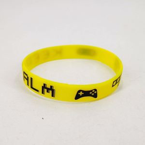 Environmental Friendly Gaming Themed Silicone Screen Printed Wristband Videogame Logo <b>for</b> Gamer Esports Event <b>Gift</b> - Product Image 5