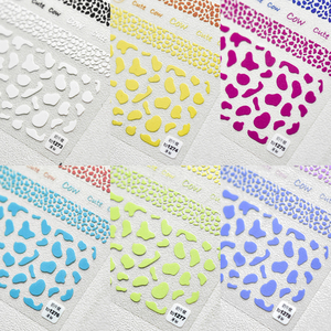 Nueva pegatina al por mayor para <span class=keywords><strong>uñas</strong></span>, pegatinas ultrafinas coloridas de grano de <span class=keywords><strong>vaca</strong></span> para <span class=keywords><strong>uñas</strong></span> - Product Image 2