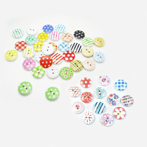 Hot Bán Số Lượng Lớn Cổ Phiếu 24L 15Mm 2 Lỗ In Kết Hợp Mô hình Vòng Nút Bằng Gỗ Cho Trẻ Em Quần Áo - Product Image 1