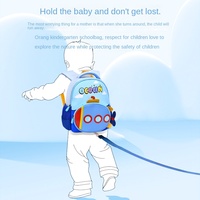 Sac à dos d'école maternelle pour enfants de 1 à 6 ans, ultra-léger, anti-perte, dessin animé, unisexe, en polyester