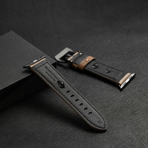 Sostituzione del <span class=keywords><strong>cinturino</strong></span> dell'orologio <span class=keywords><strong>in</strong></span> vera <span class=keywords><strong>pelle</strong></span> Horween Chromexcel per <span class=keywords><strong>Apple</strong></span> <span class=keywords><strong>Watch</strong></span> e orologi generali (accetta altre personalizzazioni) - Product Image 5