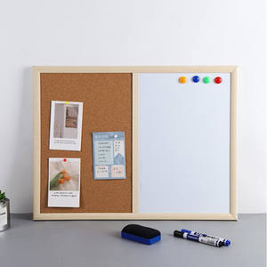 Combinaison de <span class=keywords><strong>cadre</strong></span> en bois panneau de liège et tableau blanc pour enfant - Product Image 6