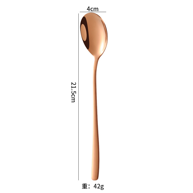 Cuillère à manger en or rose