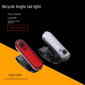 Lampe arrière de vélo LED rechargeable par USB, étanche IPx4, en plastique, 330 mAh, lumineuse, pour la sécurité à vélo - Product Image 3