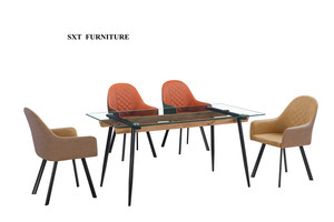 Desplegado nuevo diseño moderno MDF Mesa de la cena - Product Image 5