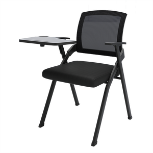 Silla de conferencia plegable con tablero de escritura y mesa integrada para salas de reuniones y clases de formación - Product Image 5