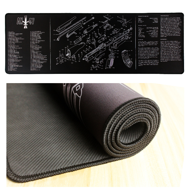 Custom Non Slip Rubber Mouse Pad Printing Full Color Computer Laptop Gaming Mouse Pad Gun Cleaning Maintenance Tooling Mat