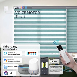 Tende a Rullo Zebra Elettriche Intelligenti Motorizzate <span class=keywords><strong>per</strong></span> Finestre, Compatibili con Alexa - Product Image 4