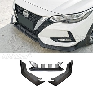 Para Nissan Sylphy 2020-2022, Kit de carrocería con difusor y divisor de labio para parachoques delantero, negro brillante, pieza de modificación y protector de parachoques - Product Image 2