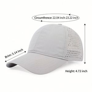 Wholesale Manufacturer Quick Drying Laser Cut Hole <b>Men</b> Nylon <b>Baseball</b> Hat 6 Panel Waterproof <b>Cap</b> - Product Image 6