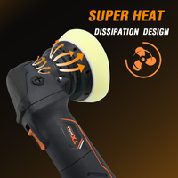Polisseuse de voiture à double action MAXXT 710W 125 mm avec orbite de 12 mm, certifiée CE, 220-240 V