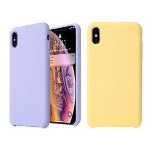 Funda de Teléfono de Silicona Líquida y Microfibra para X/<span class=keywords><strong>XR</strong></span>, Resistente a Impactos, Tacto Suave y Aterciopelado, 15 Colores Disponibles, <span class=keywords><strong>Precio</strong></span> al por Mayor - Product Image 1