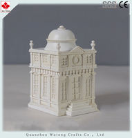 Modèle de bâtiment en résine fait main et peint à la main, sculpture miniature de château 3D, taille personnalisée, marque Wutong, pour la décoration de la maison