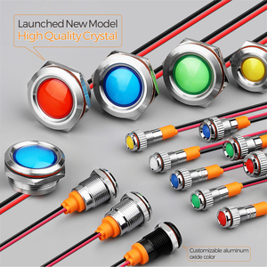 Lanboo 16Mm 19Mm 22Mm 25Mm Micro Nhà Để Xe Màu Đỏ Màu Xanh Lá Cây Blue3-8v 9-24V 48V 110V 220V 250V <span class=keywords><strong>LED</strong></span> Chỉ Số Ánh Sáng Giá - Product Image 6