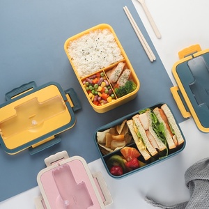 Lonchera Infantil <span class=keywords><strong>Milton</strong></span>, Lonchera Desechable Tipo Bento, Contenedores de Alimentos de Plástico con 3 Compartimentos - Product Image 3