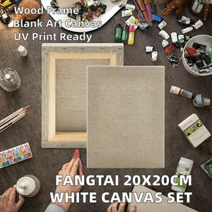 Fangtai FT-2020 – Lot de toiles vierges tendues 100 % coton, 20x30 cm, blanches, pour peinture, modèle XY-SC9 – Vente en gros usine - Product Image 2