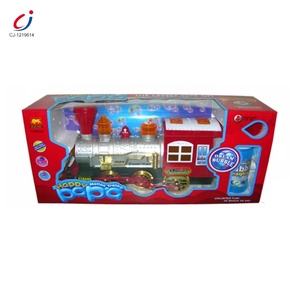 Cadeaux de Noël, jouet à bulles de <span class=keywords><strong>train</strong></span> classique universel pour véhicule, en plastique, électrique, fonctionnant sur piles, pour l'extérieur en été - Product Image 6