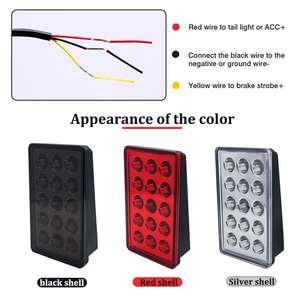 Luz de freno <span class=keywords><strong>Led</strong></span> de 12V, luces de piloto de parada, alerón trasero de advertencia, luz <span class=keywords><strong>LED</strong></span>, lámpara de señal estroboscópica de seguridad <span class=keywords><strong>para</strong></span> coche, camión, <span class=keywords><strong>remolque</strong></span> - Product Image 6