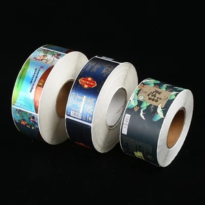 Etiquetas Adhesivas de PVC con Logotipo Personalizado, Impresión UV Transparente a Color, Sellado con Estampado en Caliente, para Uso en Tiendas de Abarrotes, PP - Product Image 1