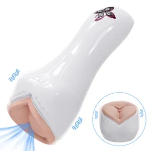 ALWUP Auto Masturbator Cup With Tightly Wrapped Sucking And Separated Use Design 7 Vibration 5 Suck Modes Real Recording Voice
