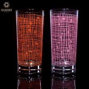 Cesta hecha a mano con serigrafía Weave16oz Vaso para beber agua Highball Collins Vasos para beber Lavavajillas Vasos de cóctel seguros - Product Image 5