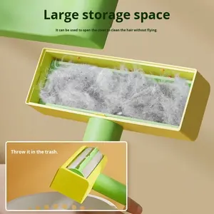 Neues Kunststoff-Hunde-und Vogel-Katzenhaarentferner-Rollen bürste Umwelt freundliches hand gehaltenes Tier pflege werkzeug für Badezimmer und Bett - Product Image 4