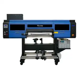 高品质60厘米A2卷对卷紫外dtf打印机冷转印膜贴纸标签印刷绘图仪带层压机