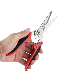 Jumlee Garden Pruning Shears Stainless Steel Bypass <b>Pruner</b> 20-30 Mm Red Handle For Tree Branches And Fruit Picking - Product Image 4