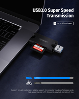 Alta calidad USB2.0 3,0 tipo-c SD TF tarjeta OTG adaptador lector de tarjetas de memoria lector de tarjetas de alta velocidad/escritor