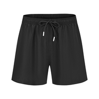 Shark One Plus Luxe Kwaliteit Olijfgroene Effen Patroon Waterdichte Snel Droogende Heren Strandshorts Zomerstrandkleding voor Groothandel