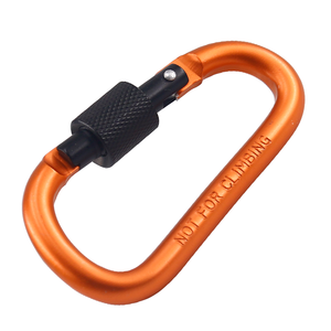 Wholesale Custom High Quality Aluminum Lock QQ <strong>Hook</strong> D Type Ring Lock Clip Lock - Product Image 4