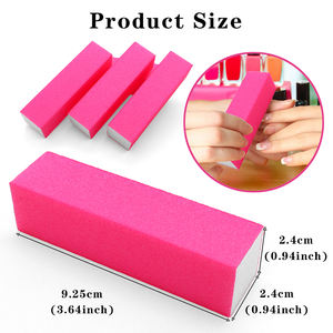 <span class=keywords><strong>Bloc</strong></span> de polissage des ongles multifonctionnel à 4 voies, brillant, <span class=keywords><strong>double</strong></span> lime à ongles Blocs de tampon en éponge de qualité émeri EVA Manucure professionnelle - Product Image 4