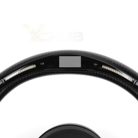 Volante Deportivo de Fibra de Carbono con Botones Rojos M1 M2 y Luces LED para BMW F01 F02 F10 F20 F22 F30 F32 M3 F80 M4 F82 M2 F87