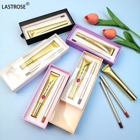 Coffret Cadeau Rouge à Lèvres Mat Velours et Crayon à Lèvres 2-en-1 Waterproof Longue Tenue Nude Marque Privée